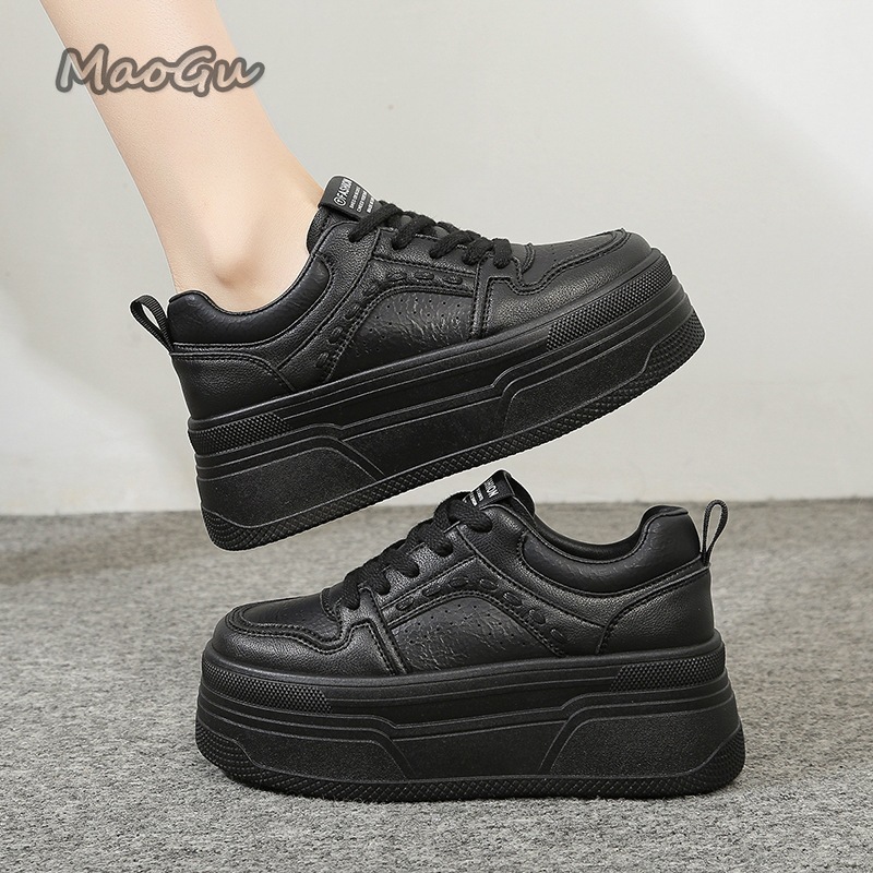 Women'S Shoes Size 40 In Us - Sneakers Bianche con Plateau Rialzato da
