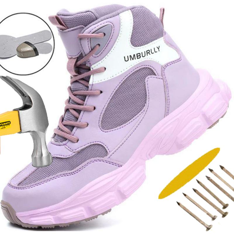Women'S Shoes For Work - Scarpe Antinfortunistiche da Donna per Esterni,