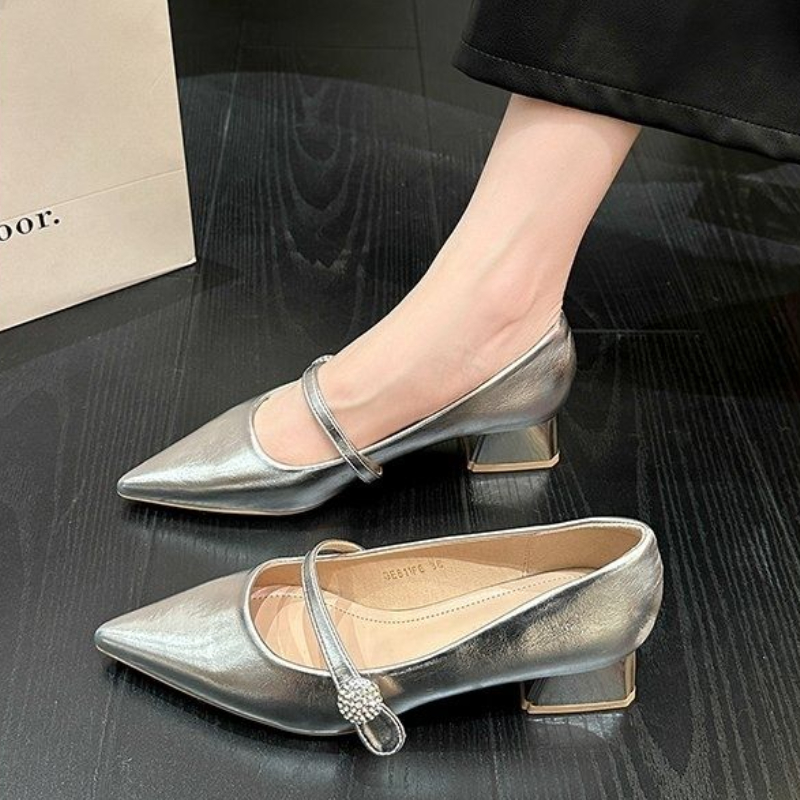 Women Shoes Quick Delivery - Punta a punta con tacco medio