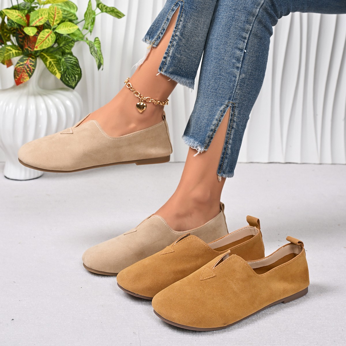 Women Shoes Quick Delivery - Scarpe Basse da Donna Slip-on con